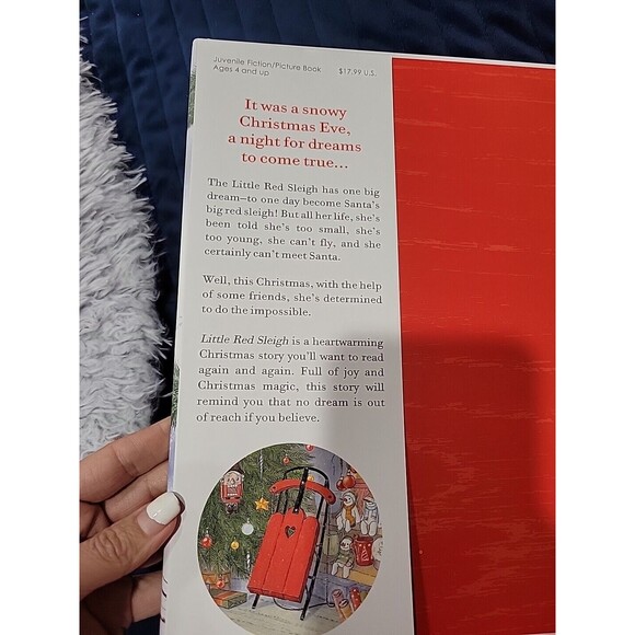 Little Red Sleigh A Heartwarming Christmas Book For Children NEW - Picture 3 of 3